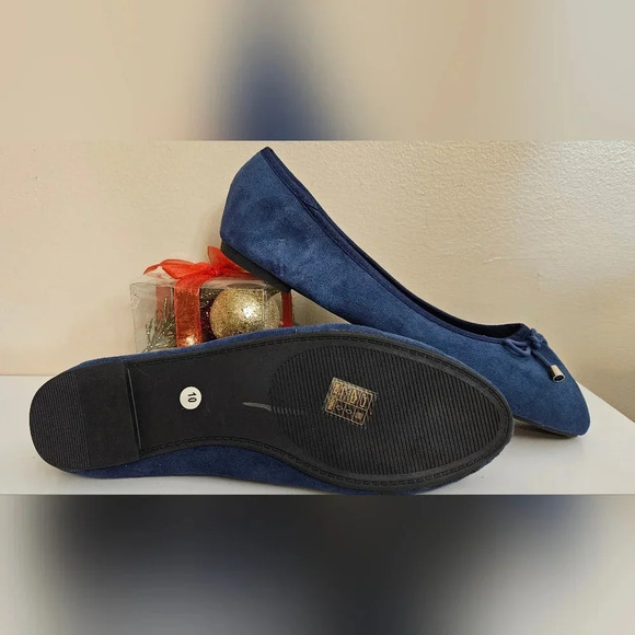 Musshoe women's navy blue flats - Picture 3 of 10